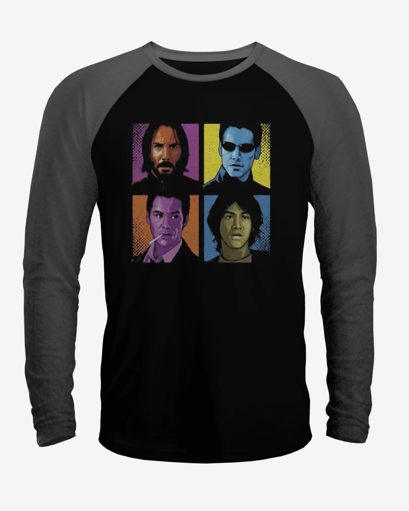 Polera Raglan keanu reeves
