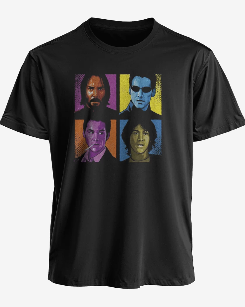 Polera premium Negro de keanu reeves