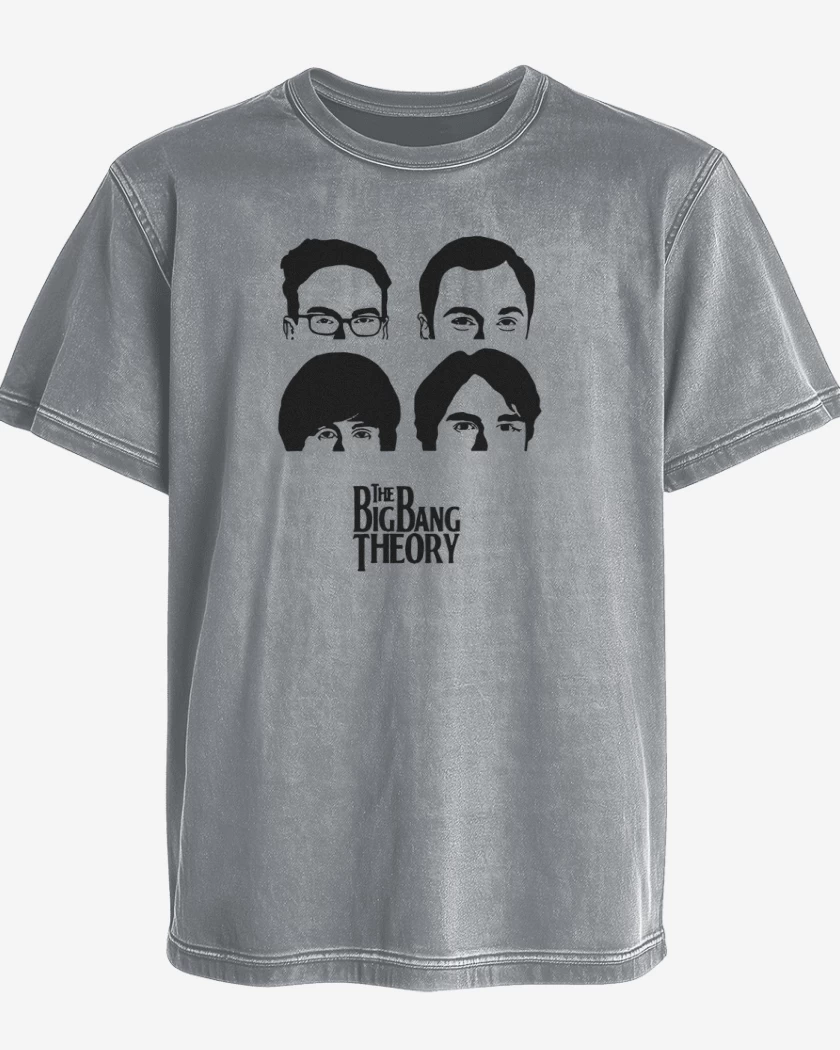 Polera desgastada Gris Melange de The big bang theory