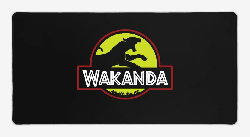 Mouse pad Gamer Negro de Wakanda
