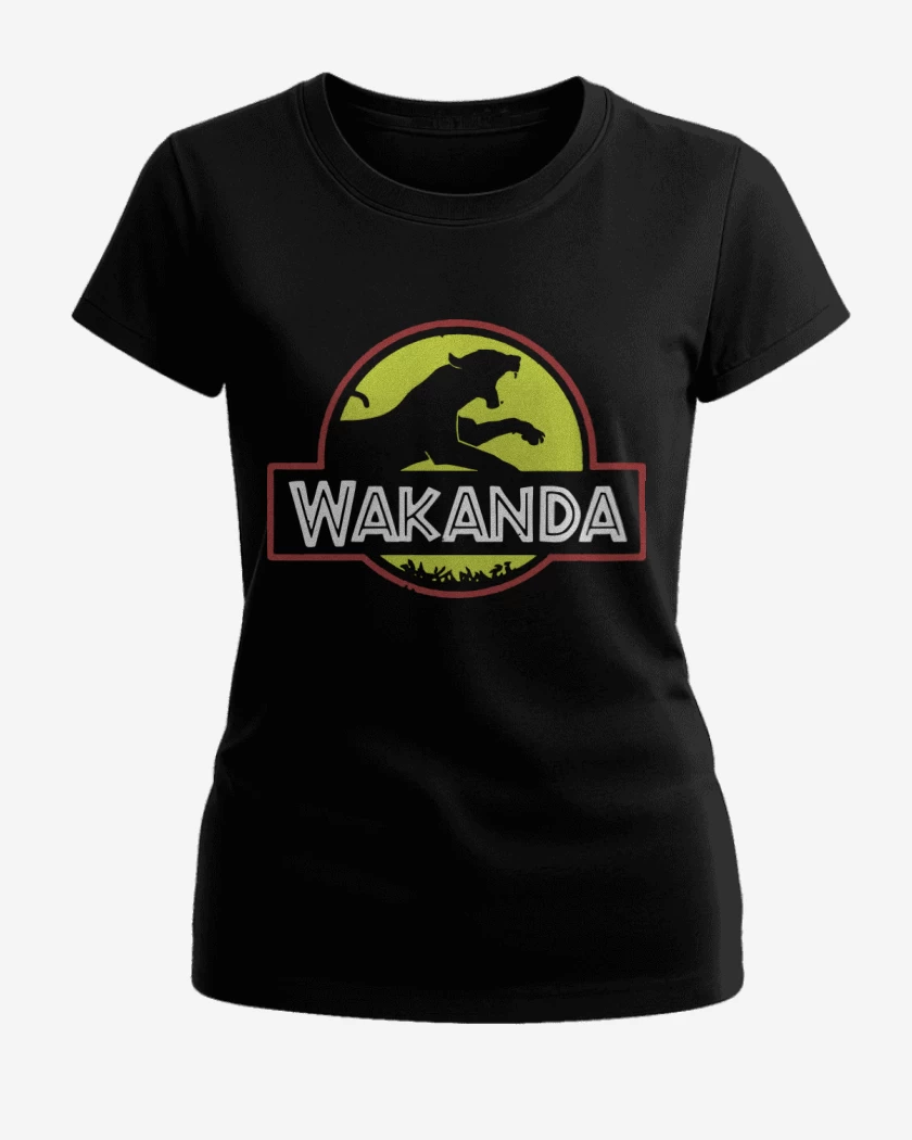 Polera de Mujer Negro de Wakanda