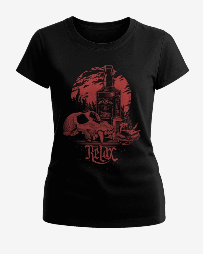 Polera de Mujer Negro de Relax 