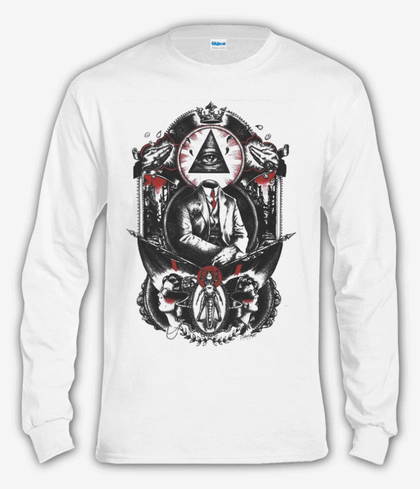 Polera manga larga Blanco de Illuminati