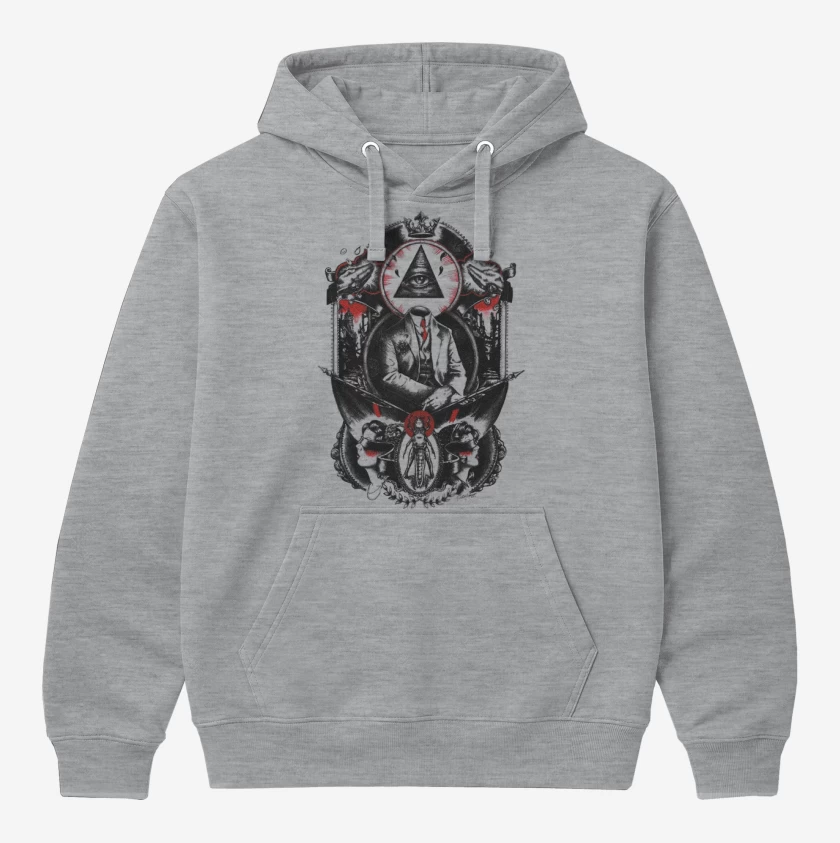 Polerón Canguro Gris Melange de Illuminati