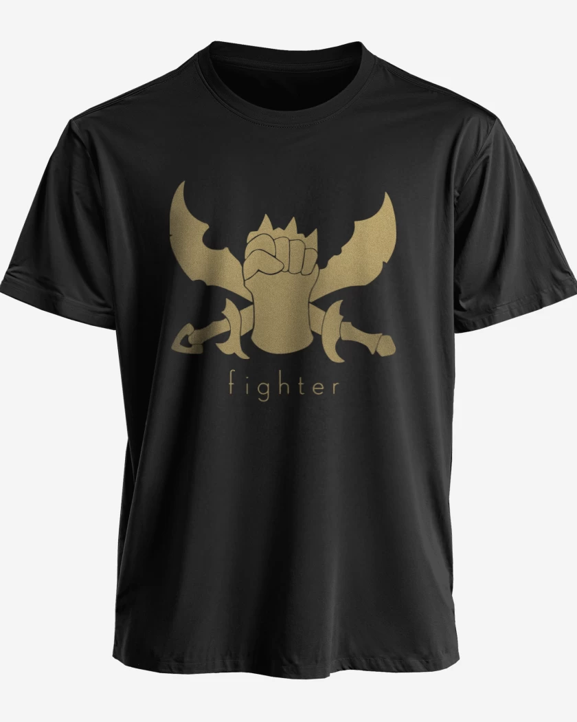 Polera Negro de Fighter