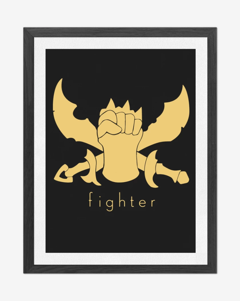Cuadro decorativo Negro de Fighter