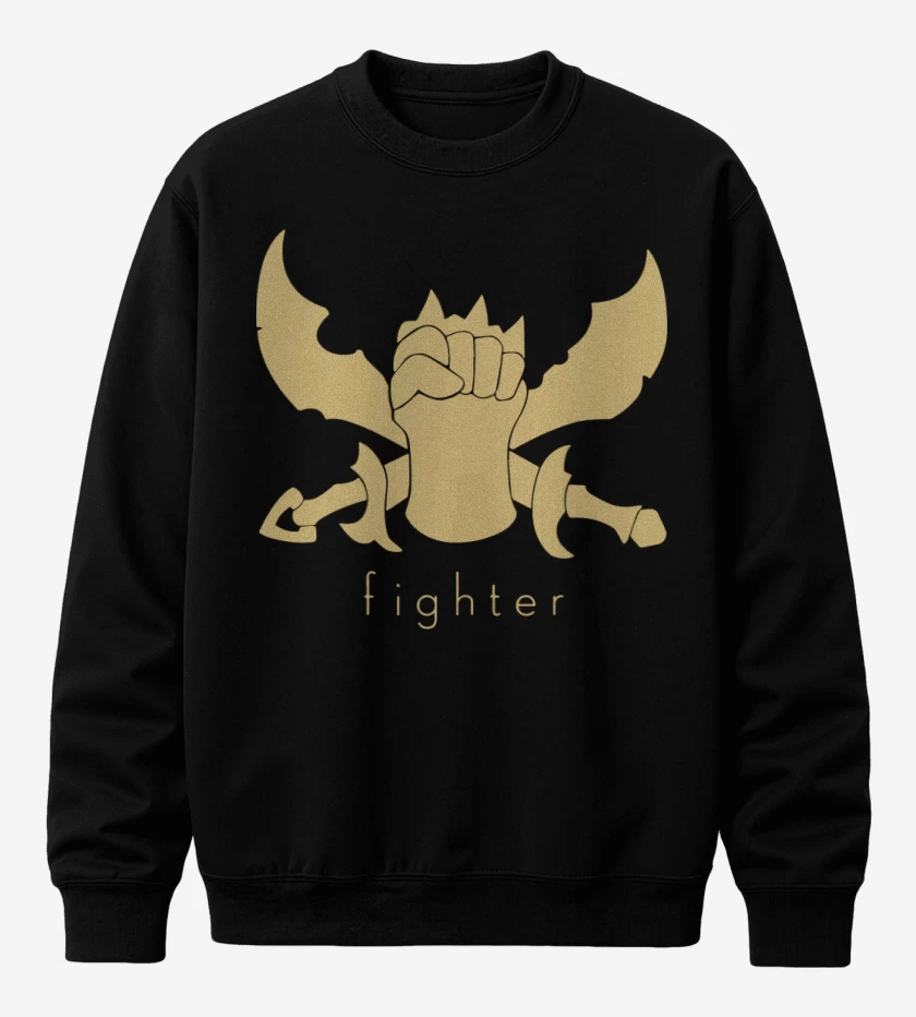 Poleron polo Negro de Fighter