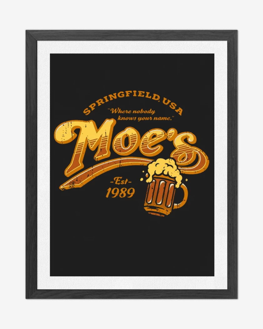 Cuadro decorativo Negro de Moes