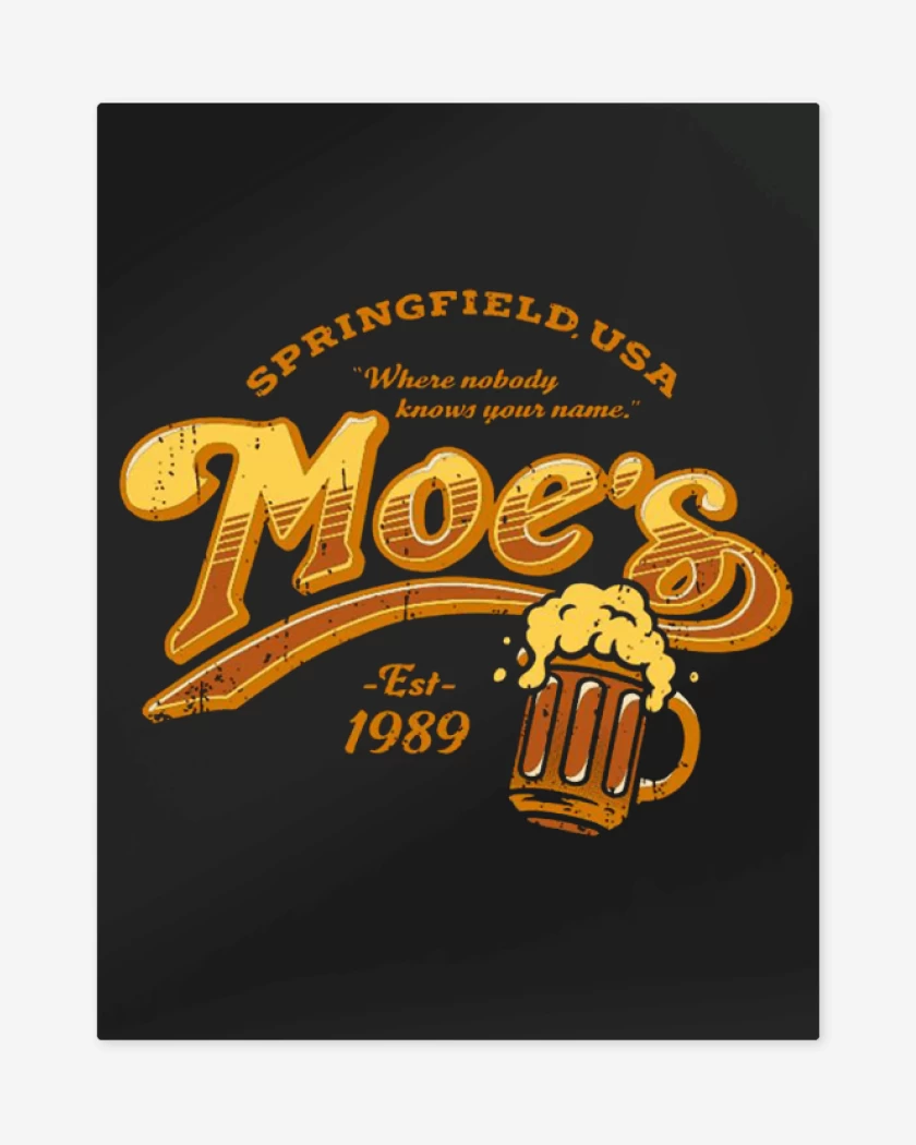 Print metalico Negro de Moes