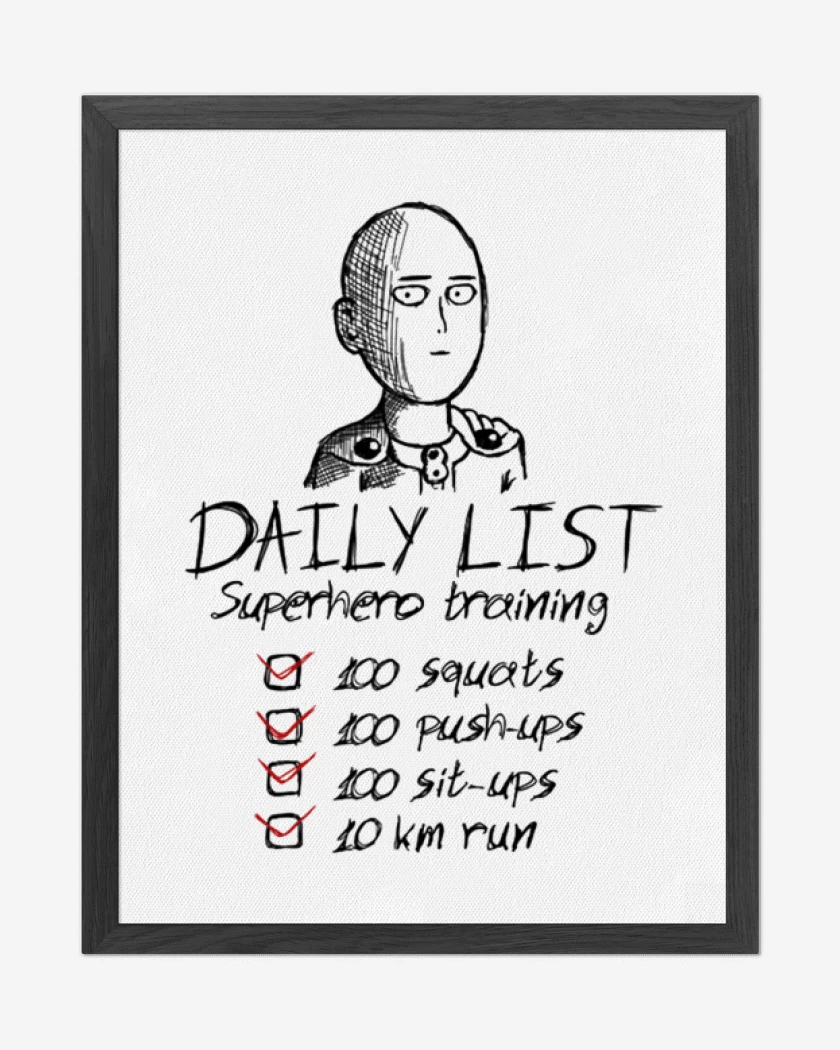 Cuadro decorativo Blanco de Daily List saitama