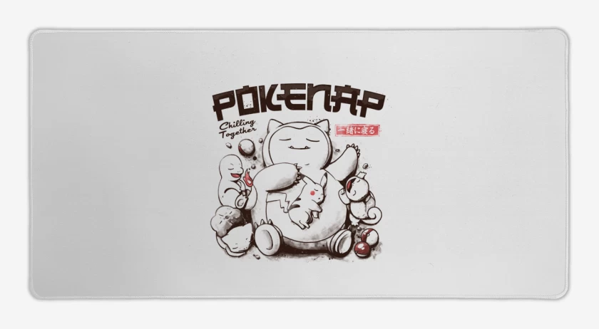 Mouse pad Gamer Blanco de Pokenap