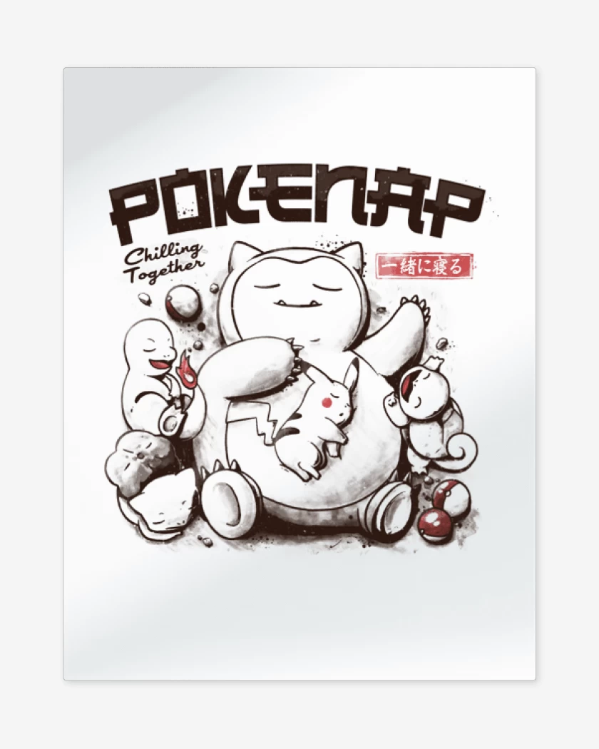 Print metalico Blanco de Pokenap