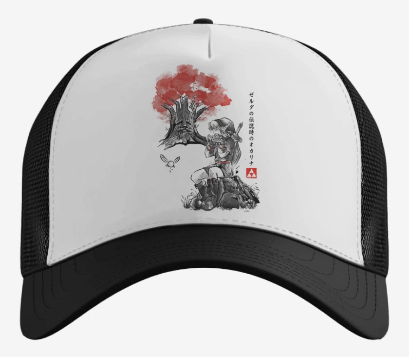 Gorro Link blanco y negro