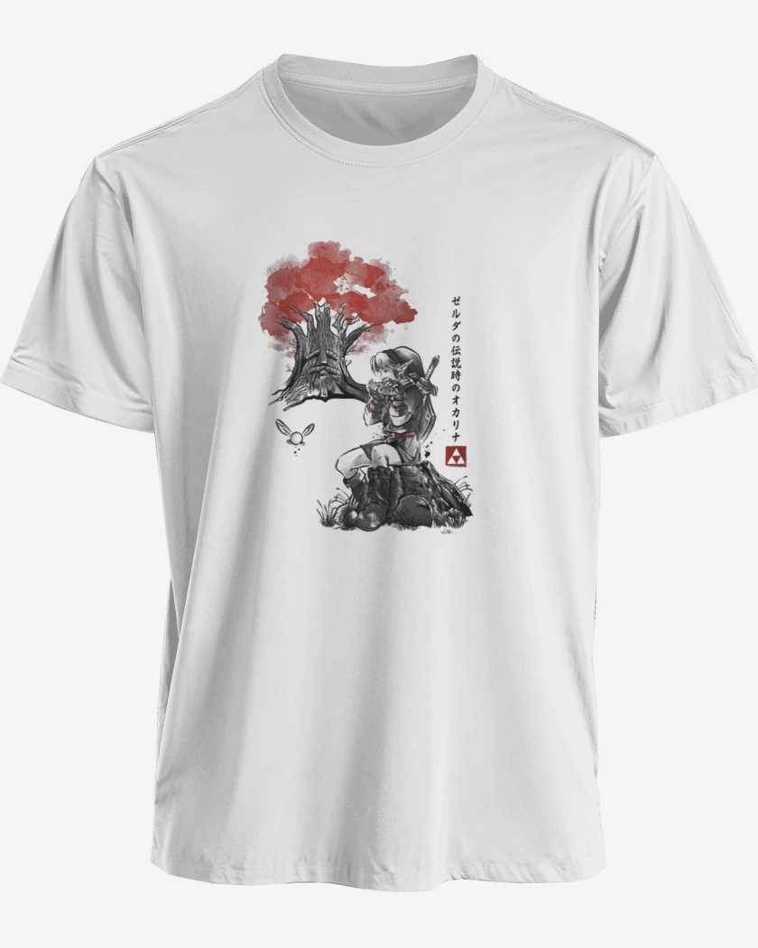 Polera Link blanco y negro