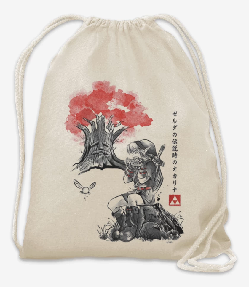 Mochila Blanco de Link blanco y negro
