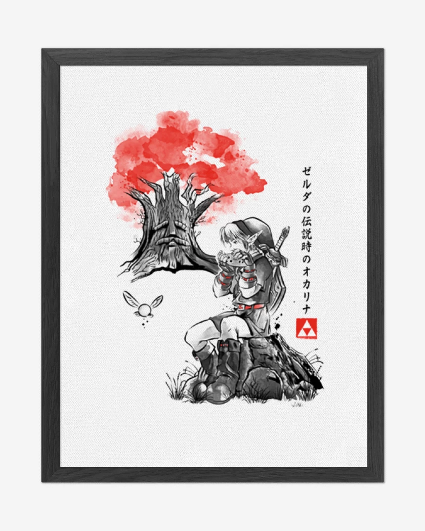 Cuadro decorativo Blanco de Link blanco y negro