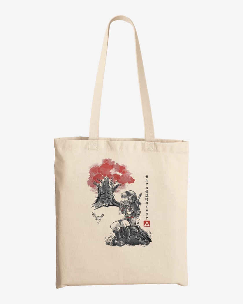 Totebag Blanco de Link blanco y negro