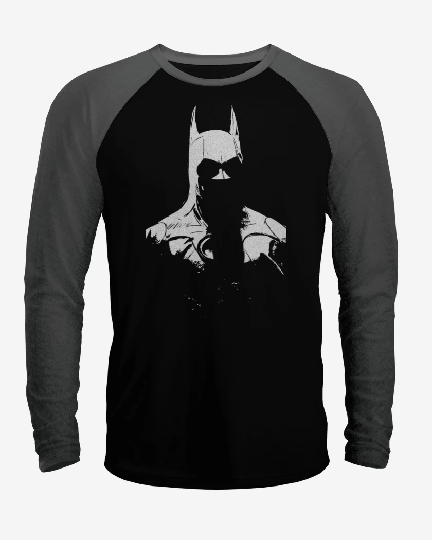 Polera Raglan Negro / Negro Heather de El señor de la noche