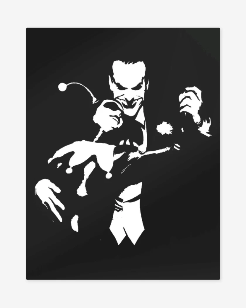 Print metalico Negro de Mad love