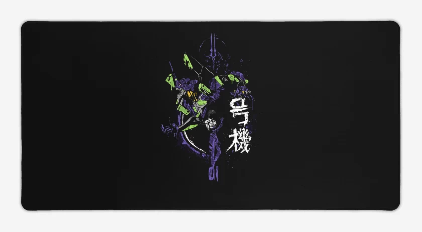 Mouse pad Gamer Negro de eva Shinji Ikari