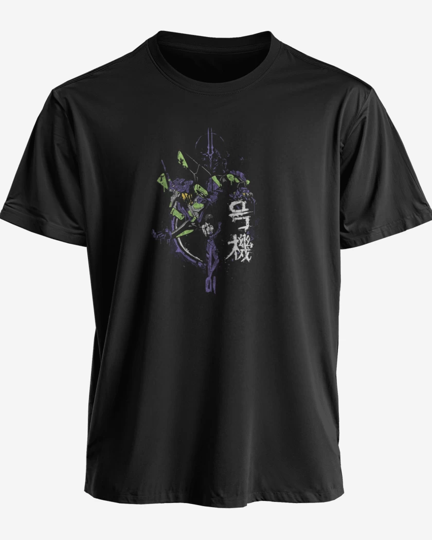 Polera premium Negro de eva Shinji Ikari