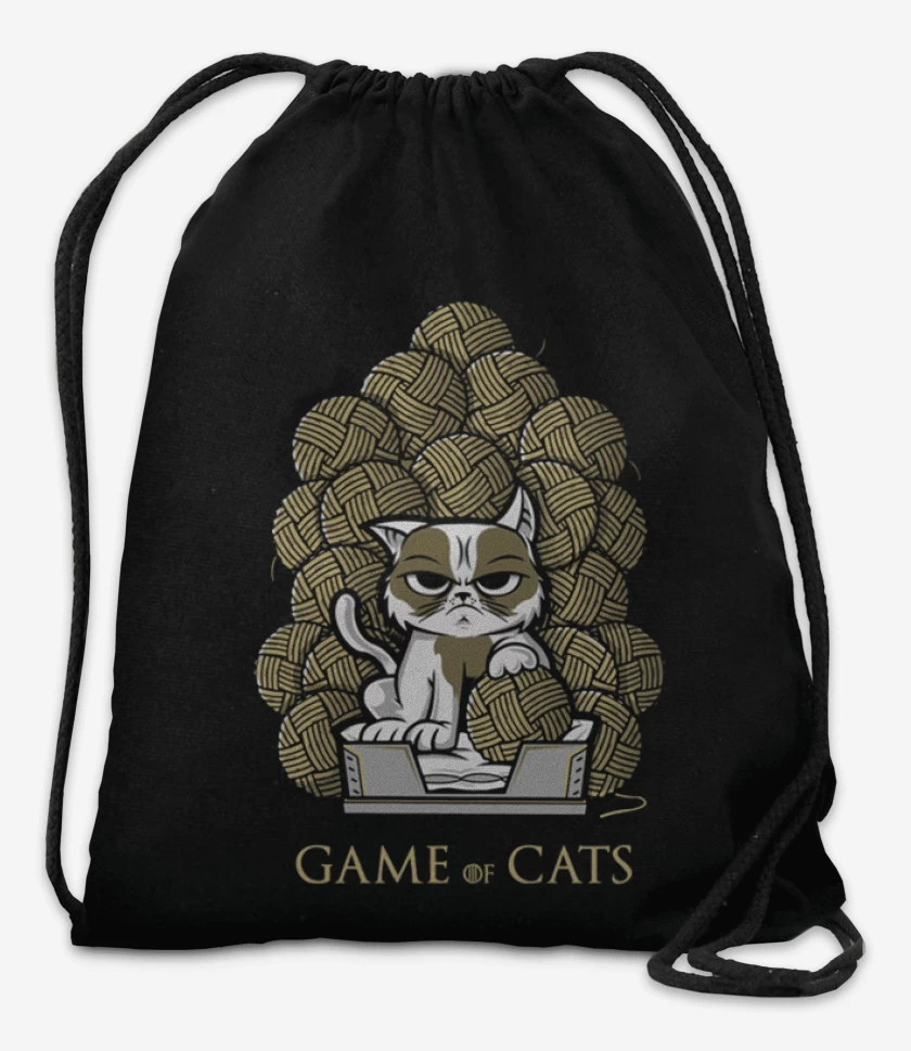 Mochila Negro de Game of cats