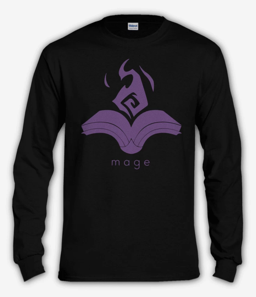 Polera manga larga Negro de Mage