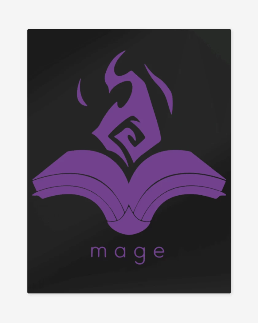 Print metalico Mage