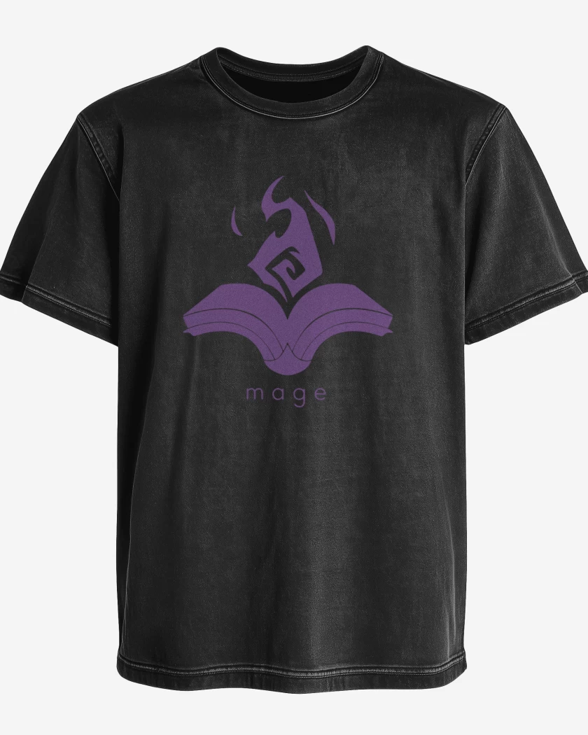 Polera desgastada Negro de Mage