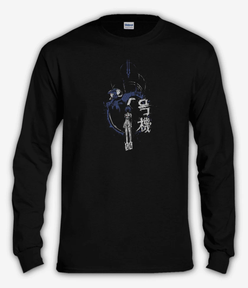 Polera manga larga Negro de Eva Rei Ayanami