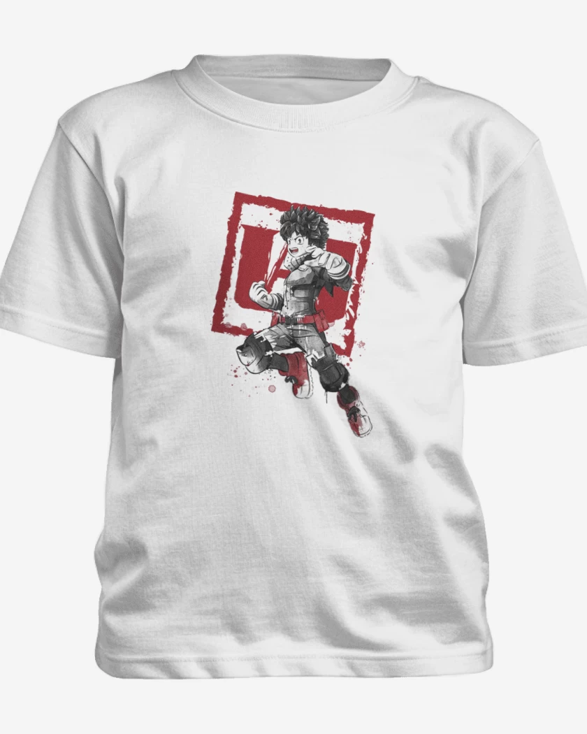 Polera de niño Blanco de My Hero Academia blanco y negro