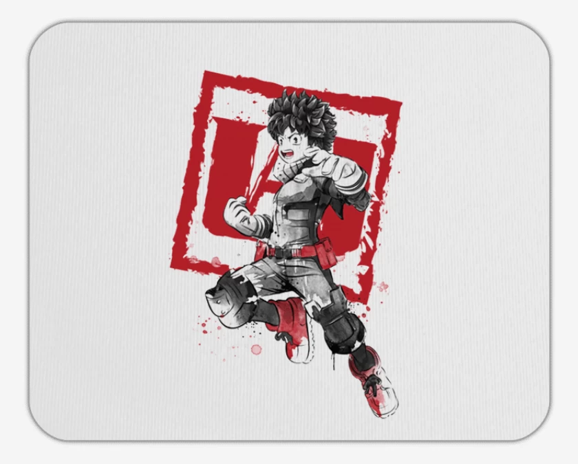 Mousepad My Hero Academia blanco y negro