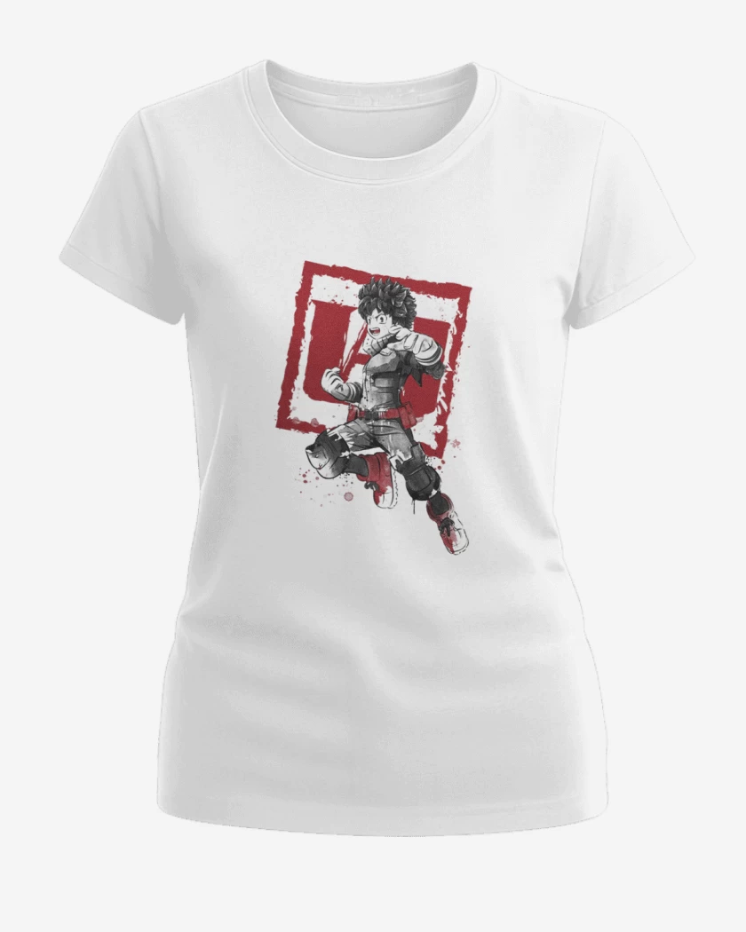 Polera de Mujer My Hero Academia blanco y negro