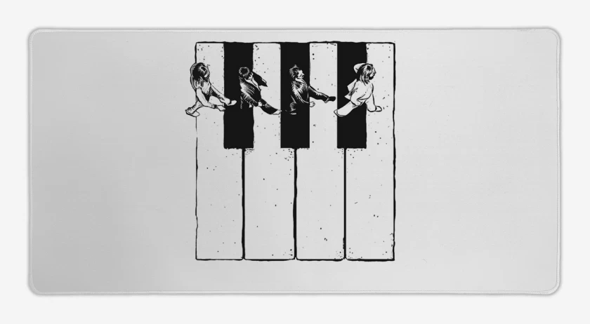 Mouse pad Gamer Beatles Teclas