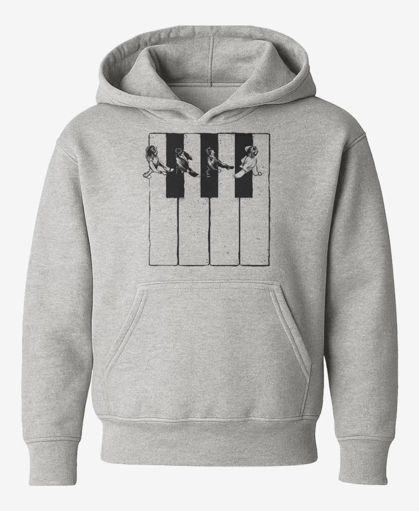 Poleron de niño Gris Melange de Beatles Teclas