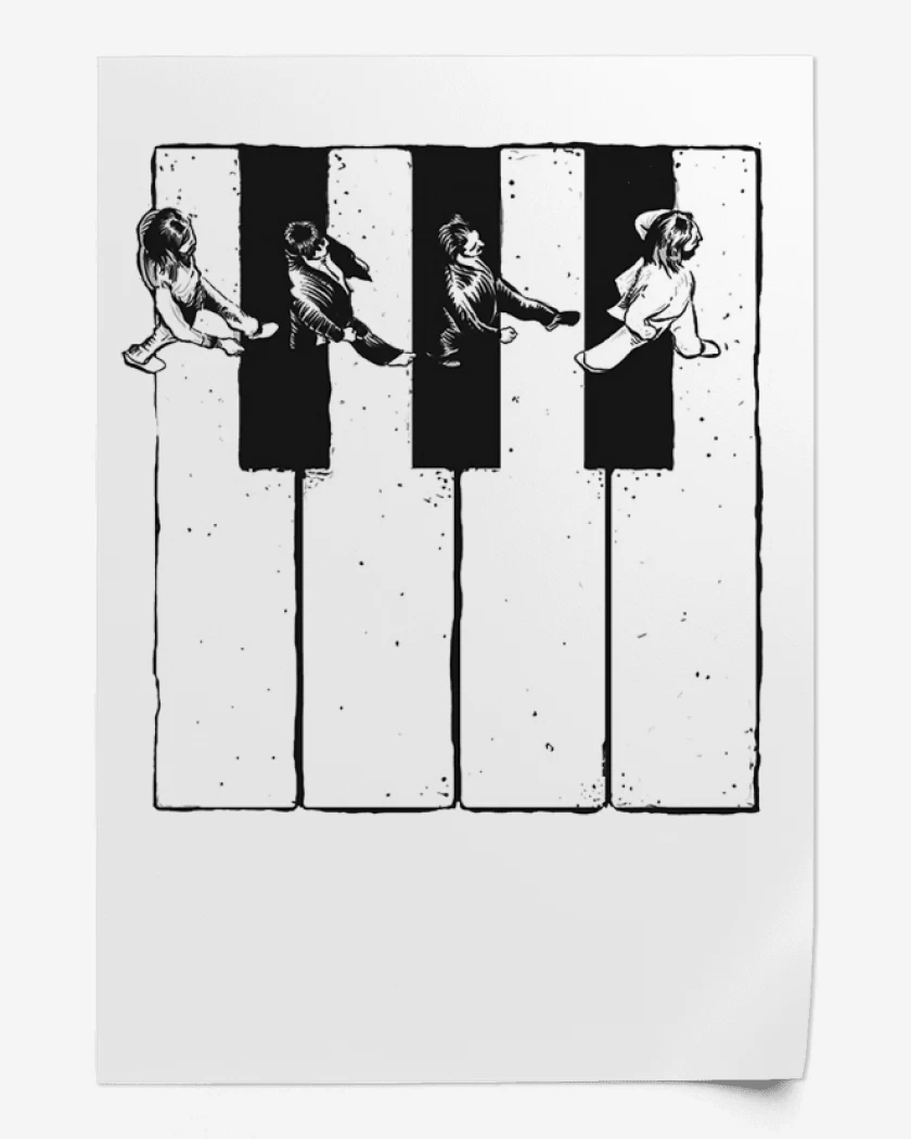 Print Beatles Teclas
