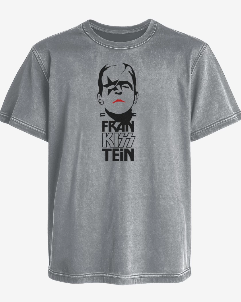 Polera desgastada Gris Melange de KISSTEIN