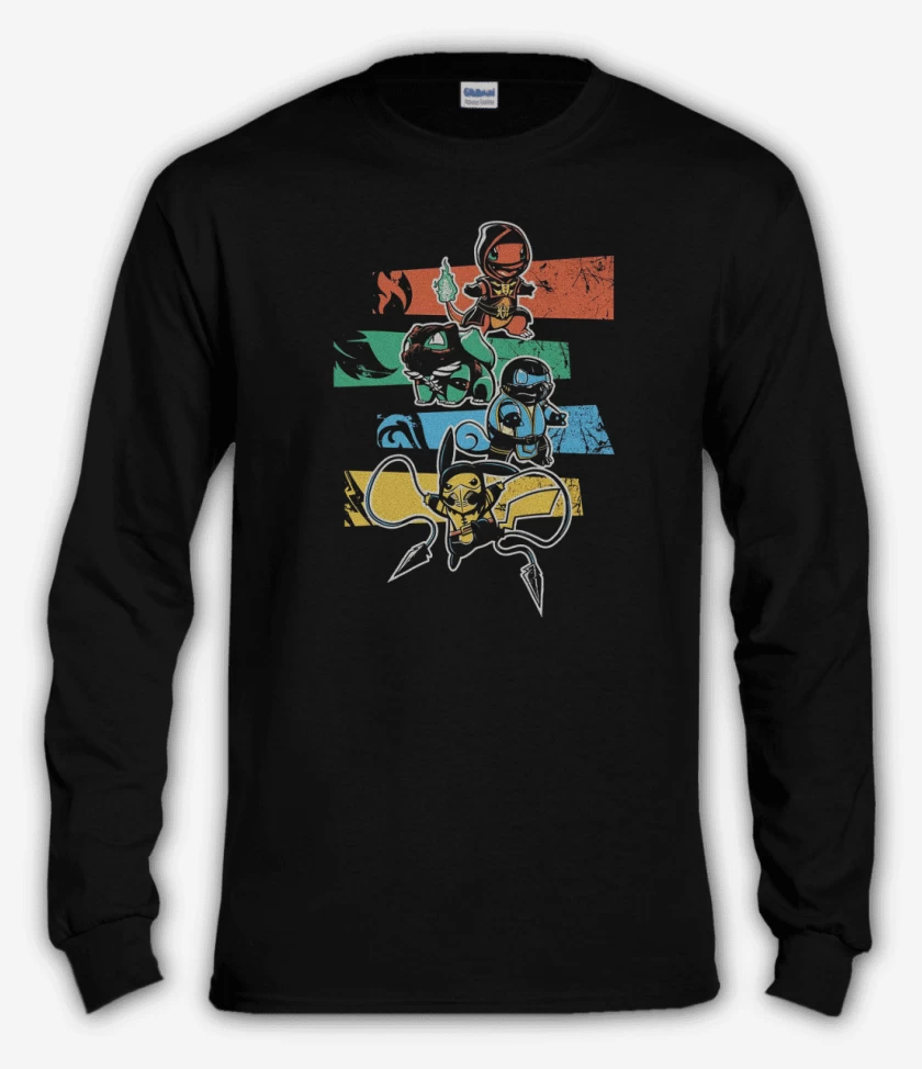 Polera manga larga Negro de PokeMortal
