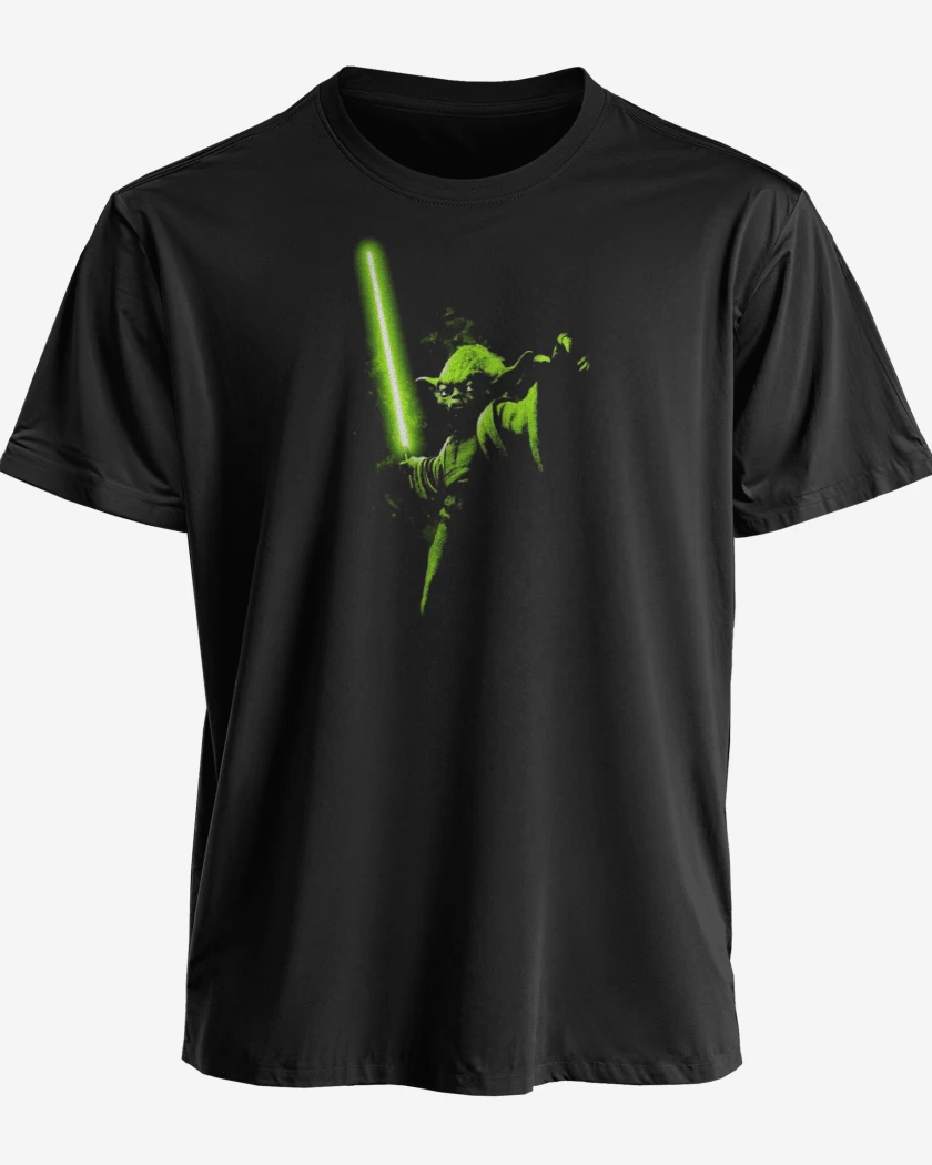 Polera premium Negro de Yoda el pulento