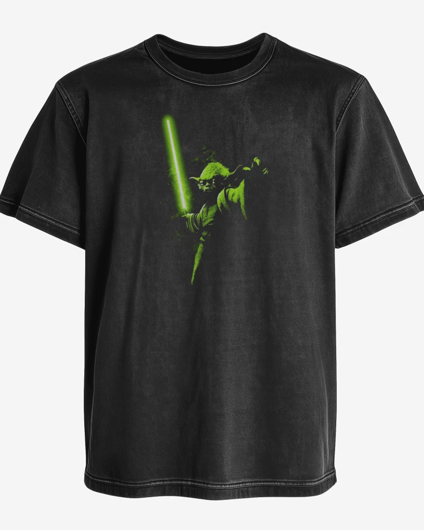 Polera desgastada Yoda el pulento