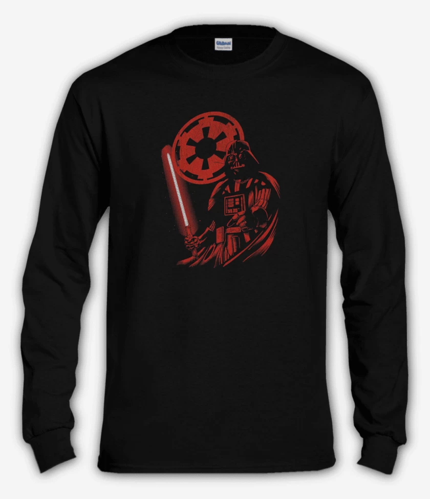 Polera manga larga Negro de Darth vader 8