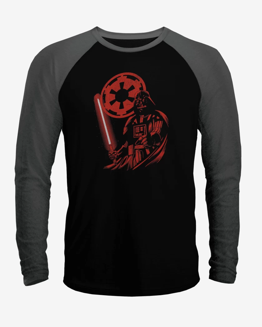 Polera Raglan Negro / Negro Heather de Darth vader 8