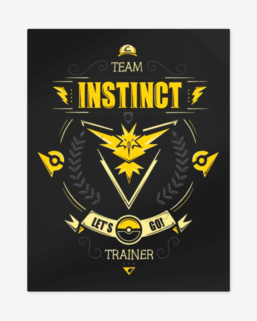 Print metalico Negro de Team instinct