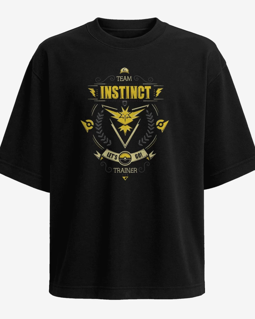 Polera Oversize Negro de Team instinct