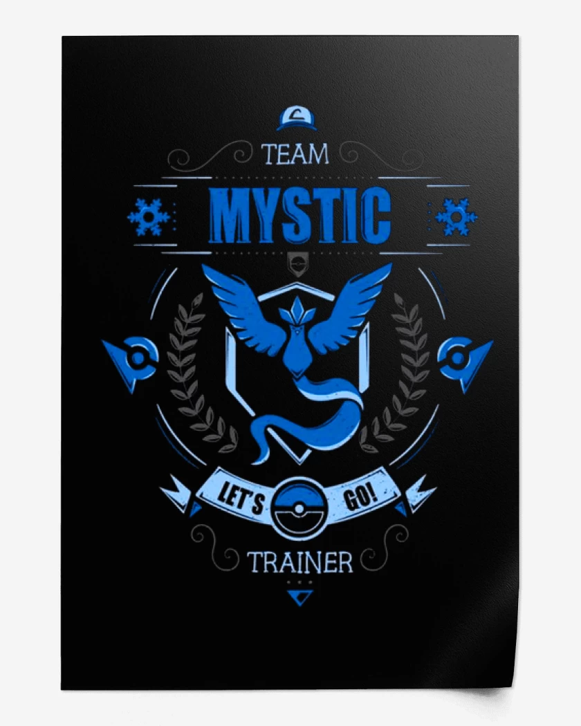 Print Negro de Team mystic