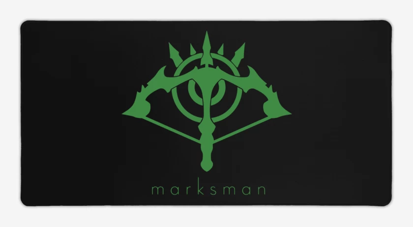 Mouse pad Gamer Negro de Marksman