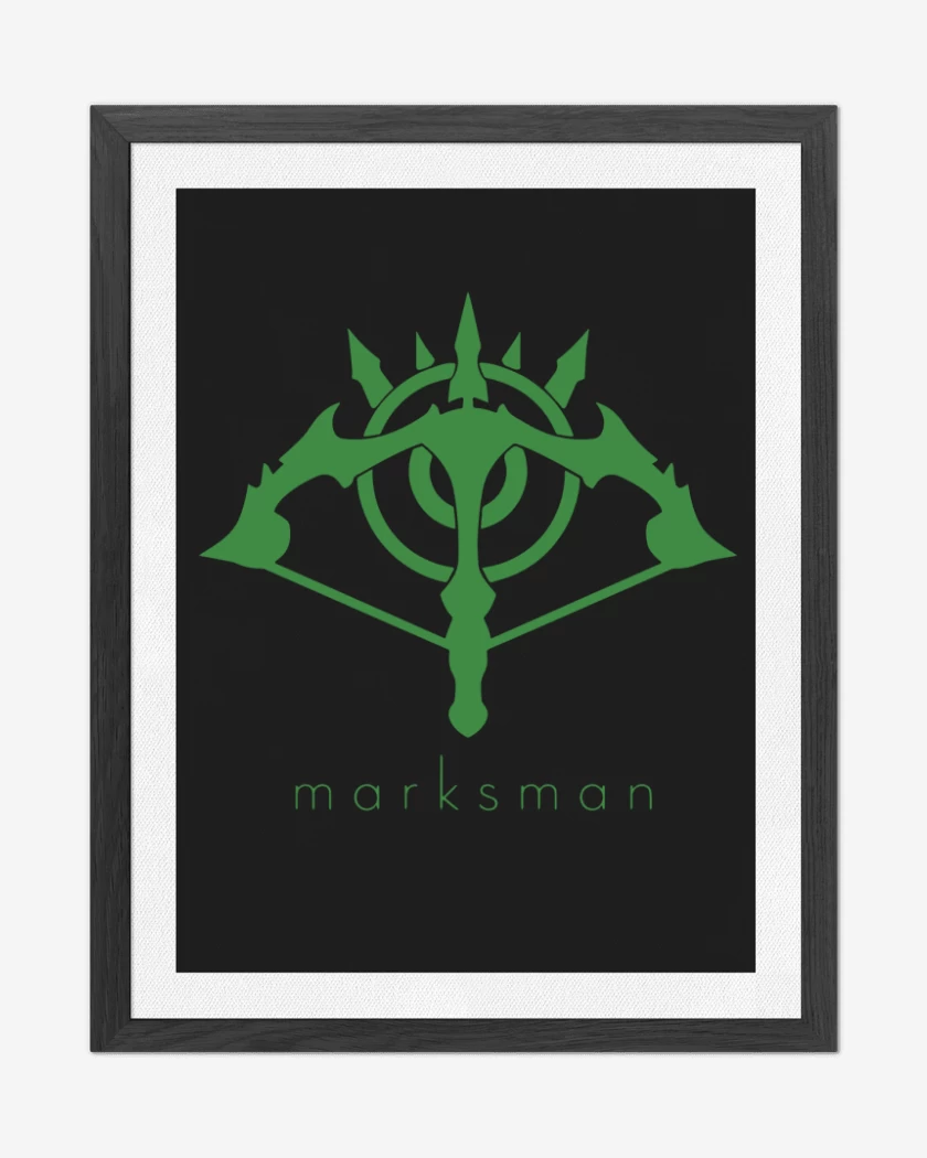 Cuadro decorativo Negro de Marksman