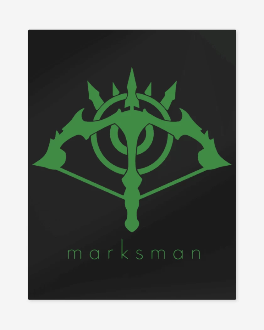 Print metalico Negro de Marksman