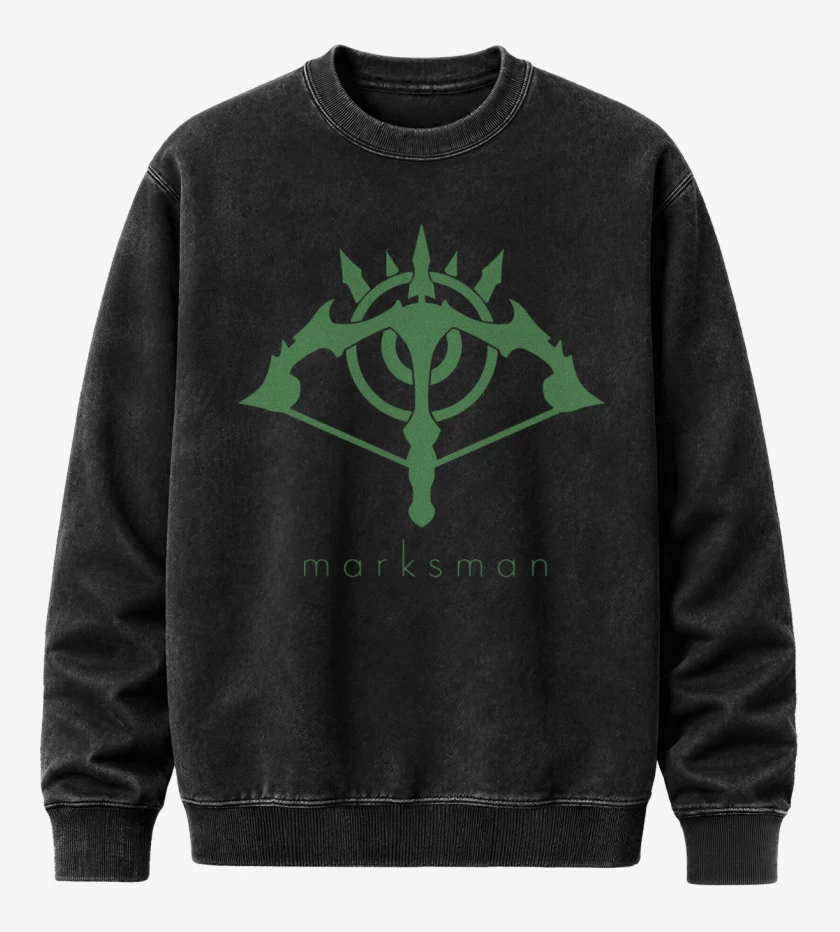 Poleron Polo Acid Wash Negro de Marksman