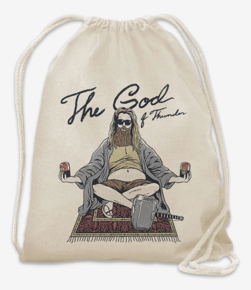 Mochila Blanco de the god of thunder and beer